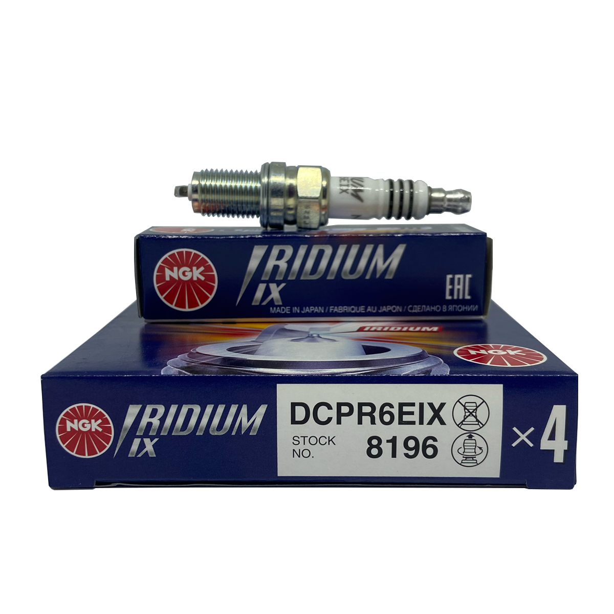 NGK Iridium IX Spark Plug DCPR6EIX For New Optra / Honda VTX2300 Motorcycle (4PCS)