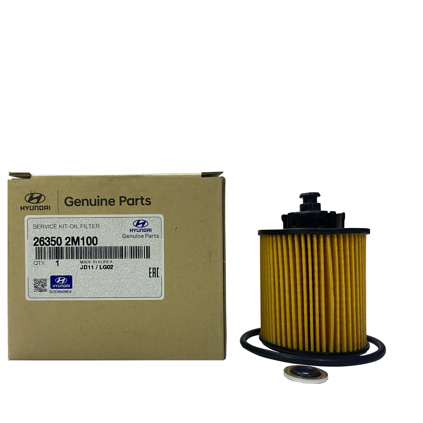 Genuine OEM Oil Filter 26350-2M100 for Hyundai/Kia