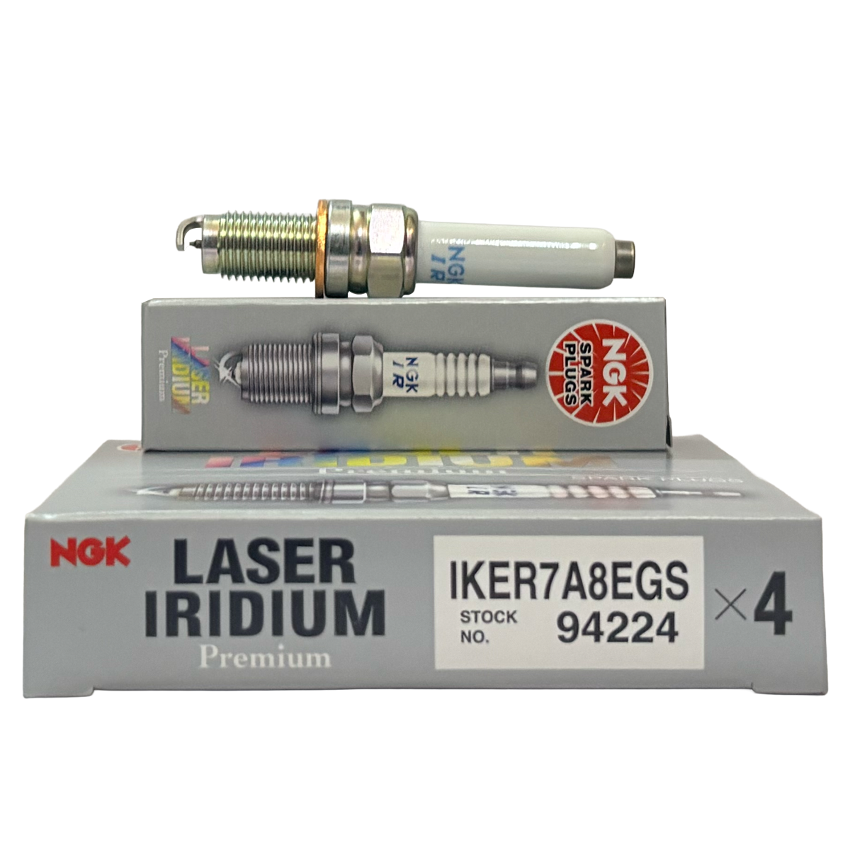 NGK Laser Iridium Spark Plug IKER7A8EGS For Volkswagen Passat B8 1400 Turbo/ Golf 7 & 8 1400 Turbo (4PCS)