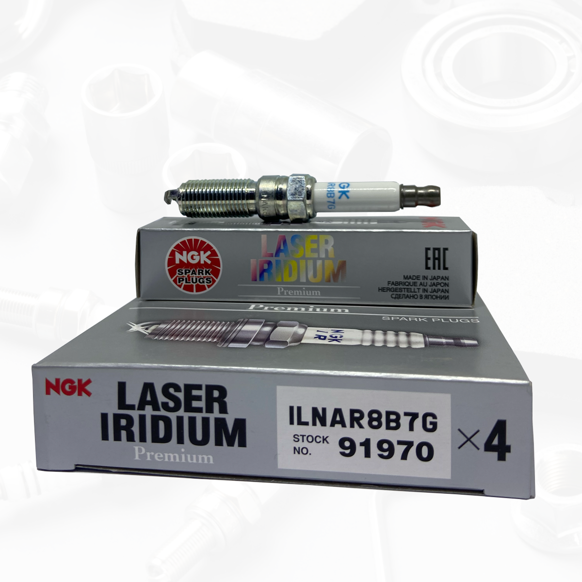 NGK Laser Iridium Spark Plug ILNAR8B7G For Opel / MG (4PCS)
