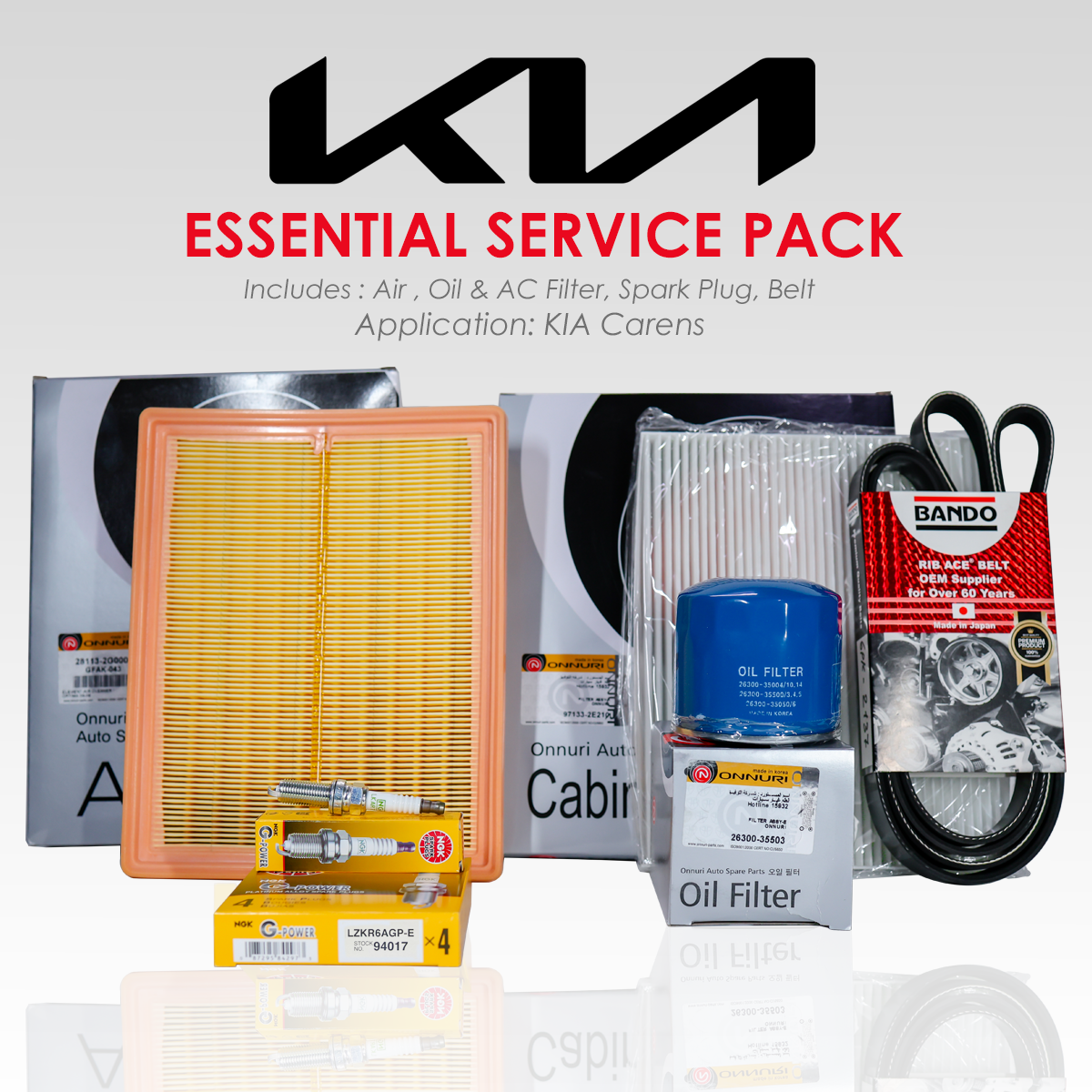 KIA Carens (2010-2013) Essential Service Pack