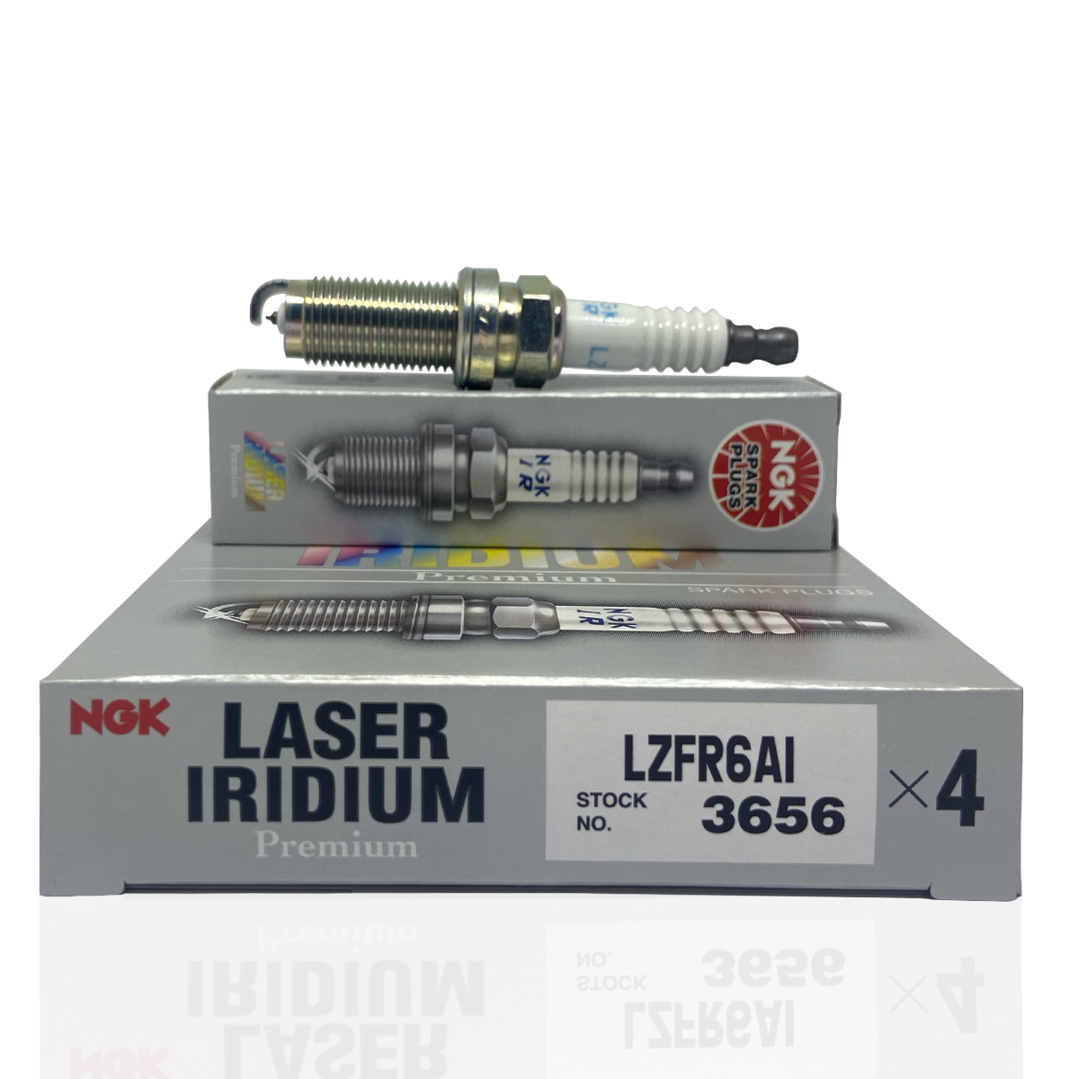 NGK Laser Iridium Long Life Spark Plug Box of 4 (SILFR6A) 7913 NGK Laser Iridium Long Life Spark Plug Box of 4 (SILFR6A) 7913