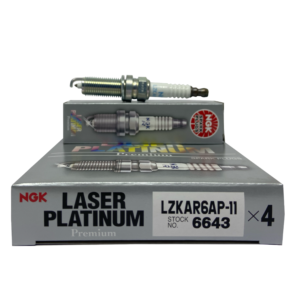 NGK Laser Platinum LZKAR6AP-11 For Nissan / Renault (4PCS)