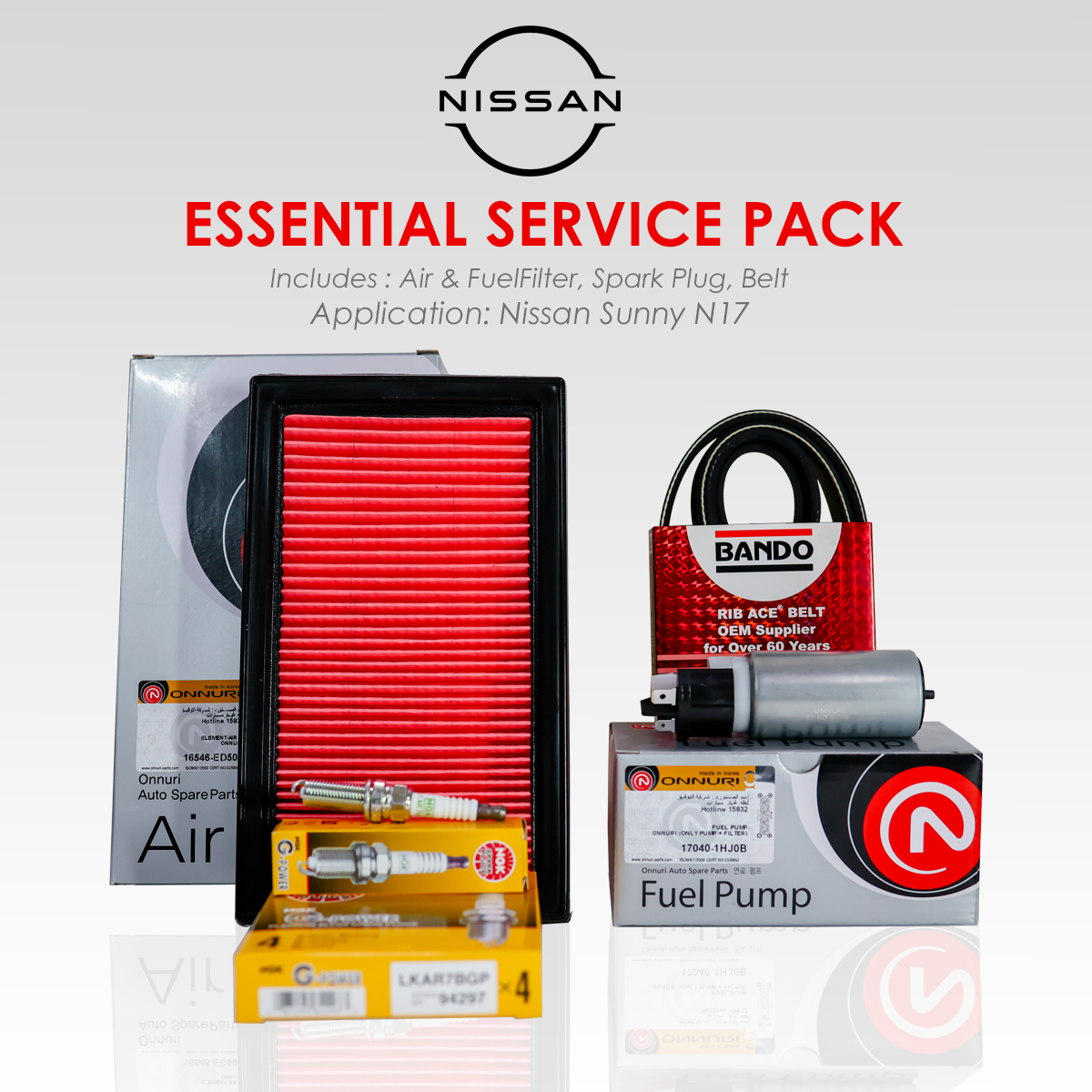 Nissan Sunny N17 - Essential Service Pack