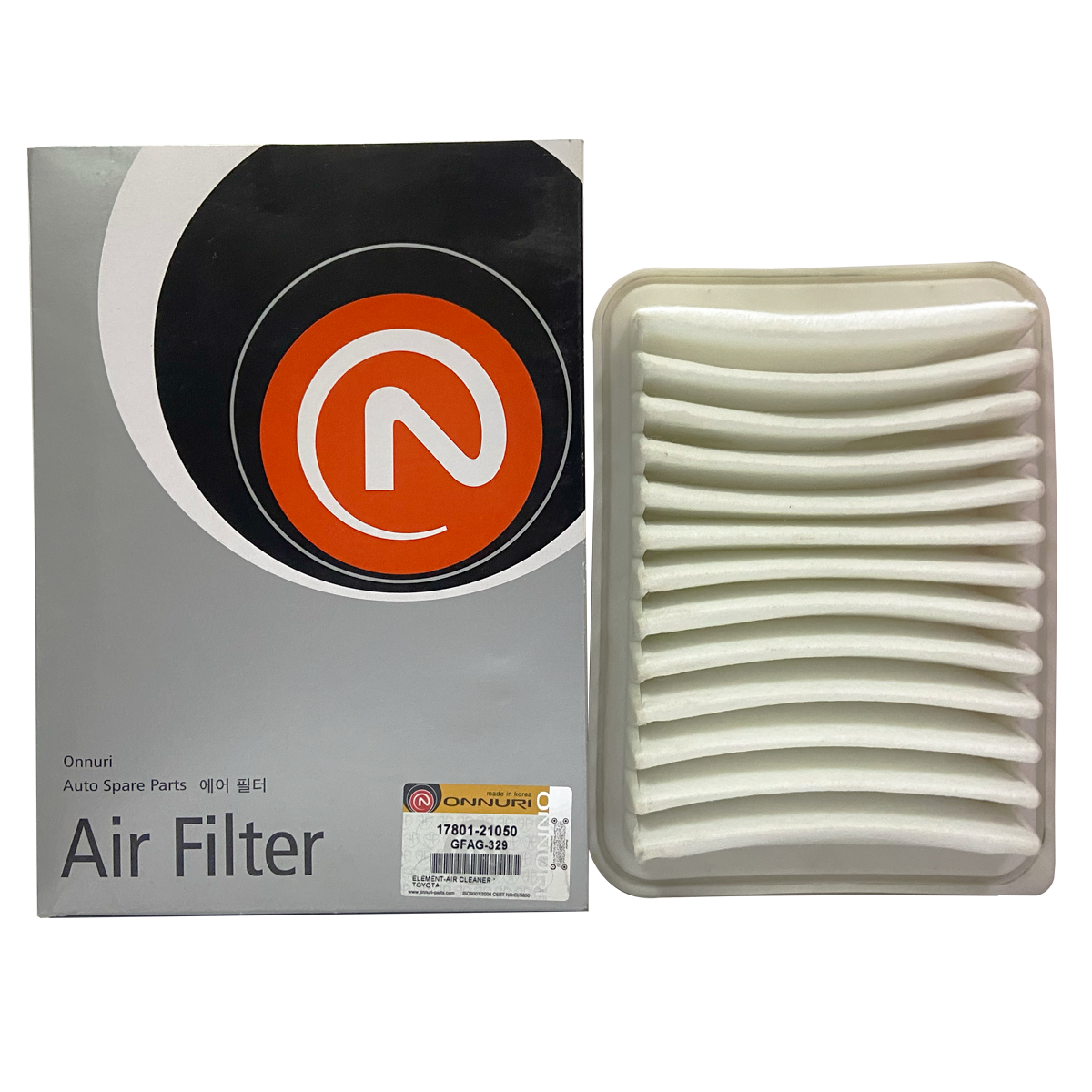 Onnuri Air Filter 17801-21050 For Toyota Yaris, Africa & Turkey