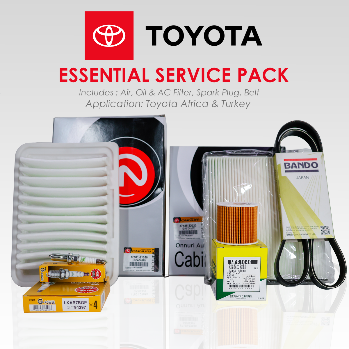 Toyota Africa & Turkey - Essential Service Pack