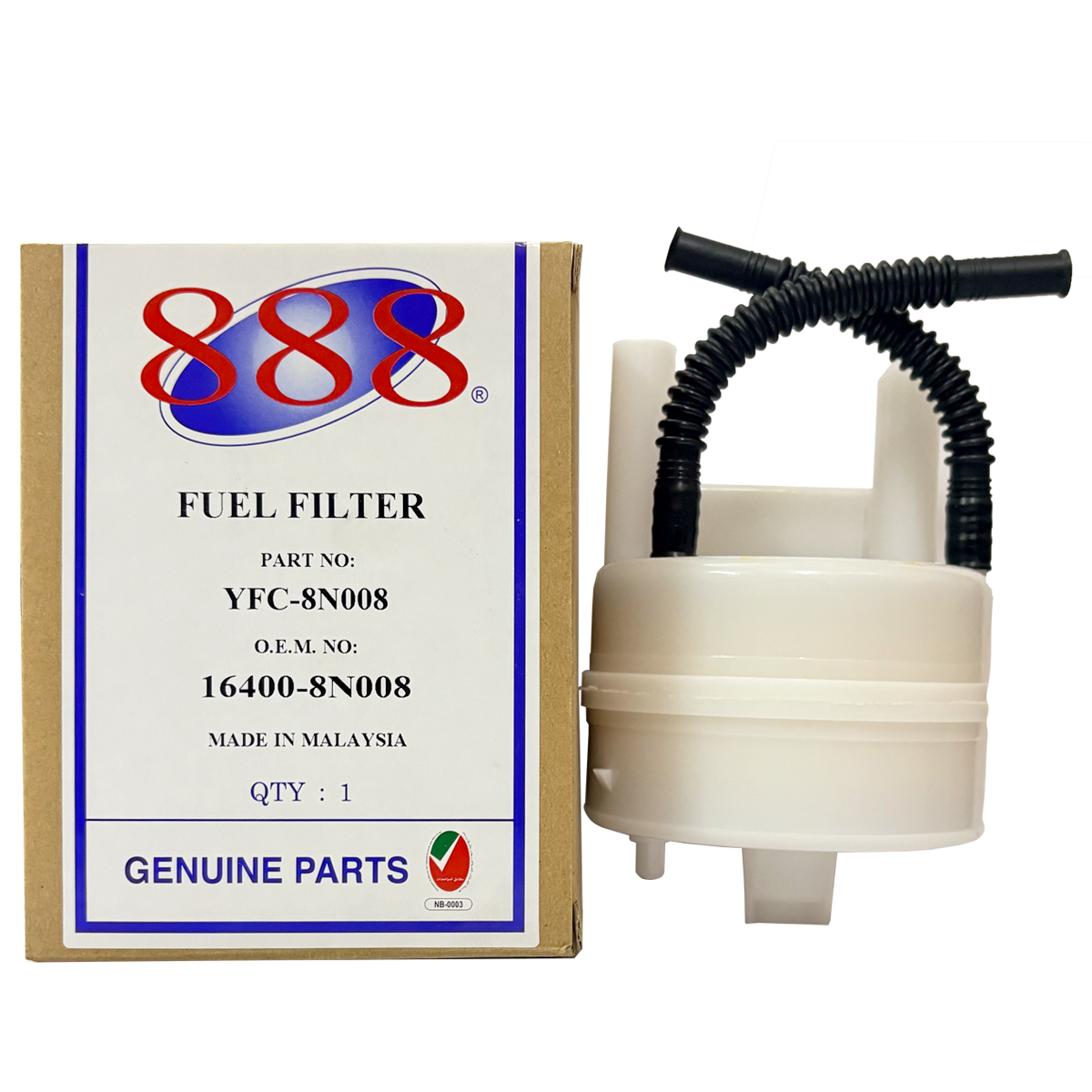 888 Fuel Filter (16400-8N008) For Nissan Sunny N17