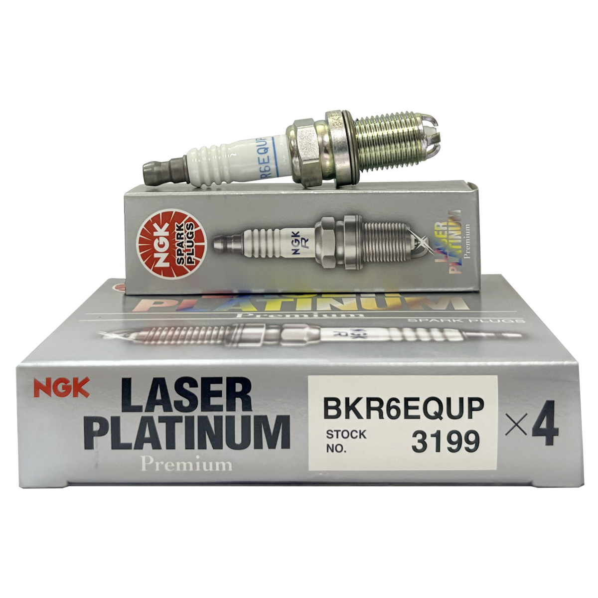 NGK Laser Platinum Spark plug - BKR6EQUP (4PCS)