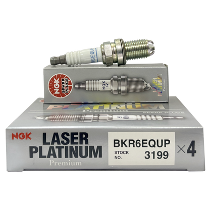 NGK Laser Platinum Spark plug - BKR6EQUP (4PCS)
