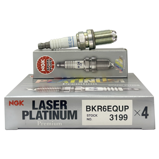 NGK Laser Platinum Spark plug - BKR6EQUP (4PCS)