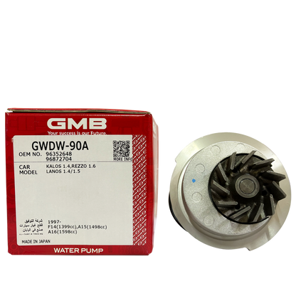 GMB Water Pump GWDW-90A For Daewoo Lanos
