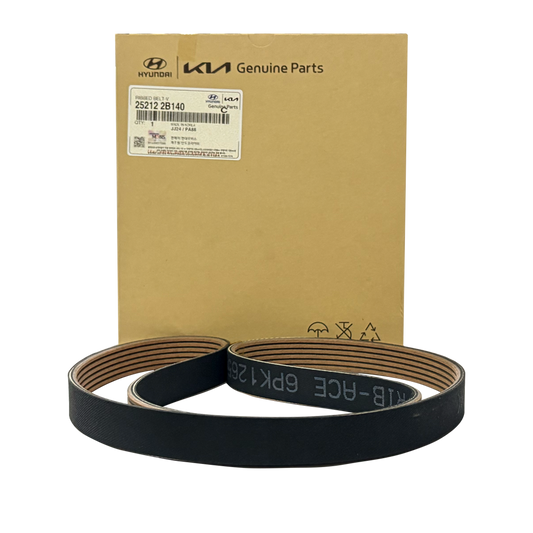 Genuine OEM 25212-2B140 Ribbed V-Belt for Kia – High-Quality Serpentine Belt