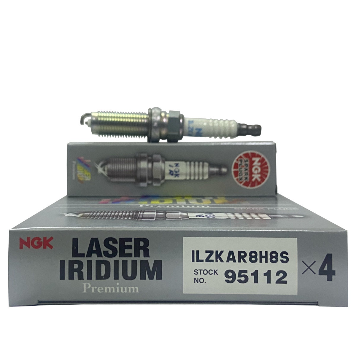 NGK Laser Iridium Spark Plug ILZKAR8H8S (4PCS)-For Honda Civic 1500cc Turbo