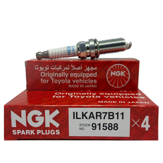 NGK Laser Iridium Spark Plug ILKAR7B11 For Toyota / Nissan (4PCS)