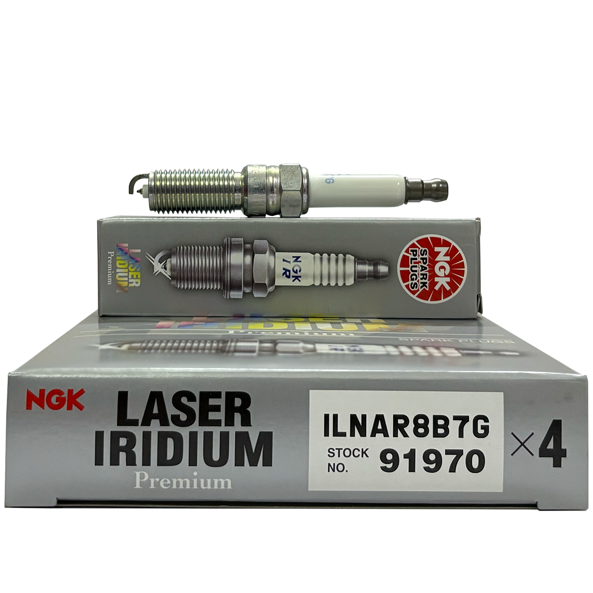 NGK Laser Iridium Spark Plug ILNAR8B7G For Opel / MG (4PCS)