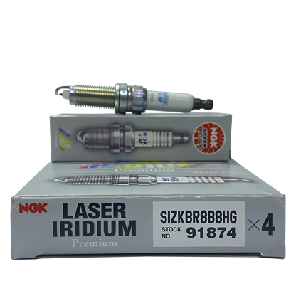 NGK Laser Iridium Spark Plug SIZKBR8B8HG (4PCS)