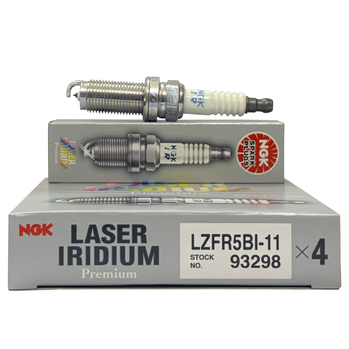 NGK LASER IRIDIUM LZFR5BI-11 For Mitsubishi Lancer Shark (4PCS)