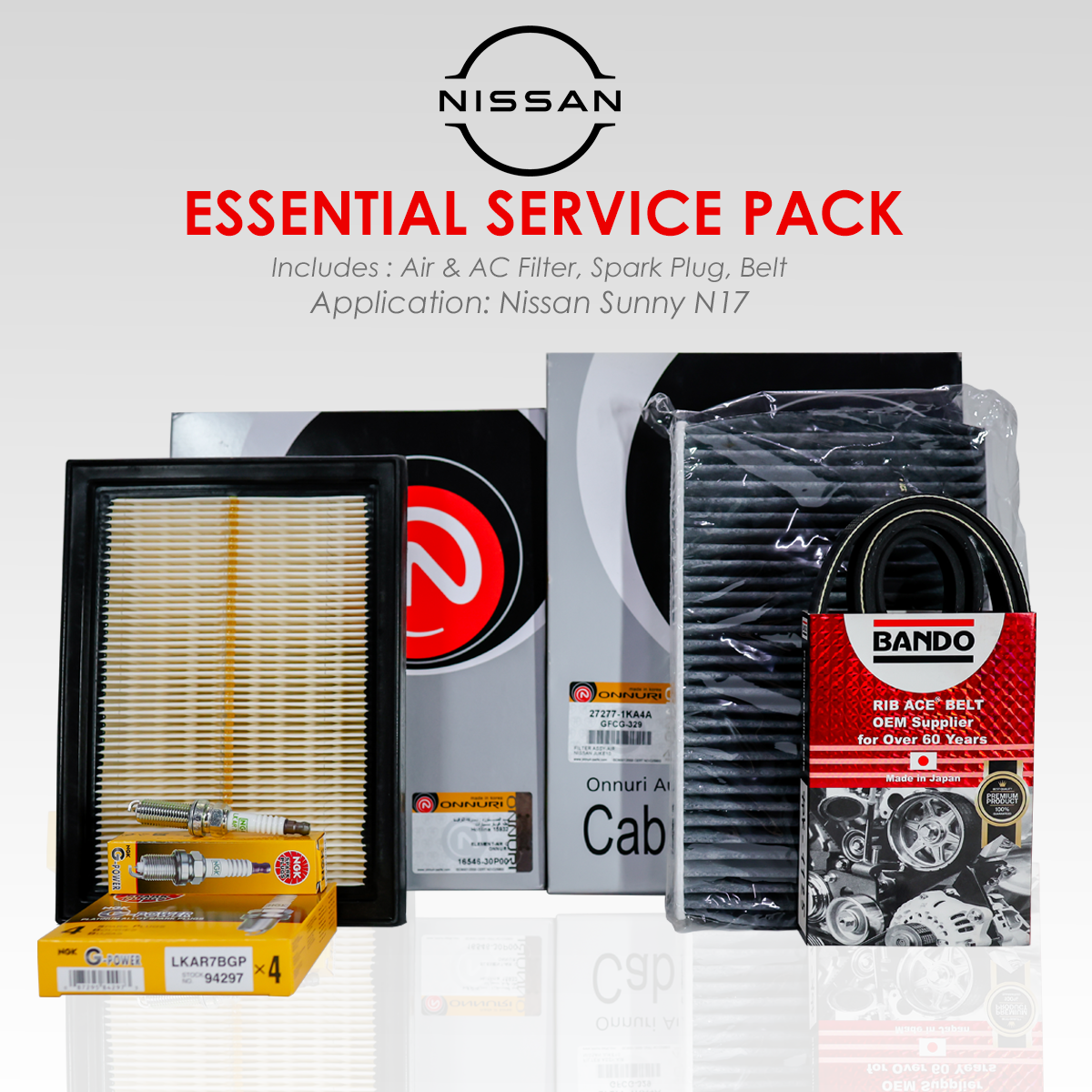 Nissan Sunny N17 - Essential Service Pack
