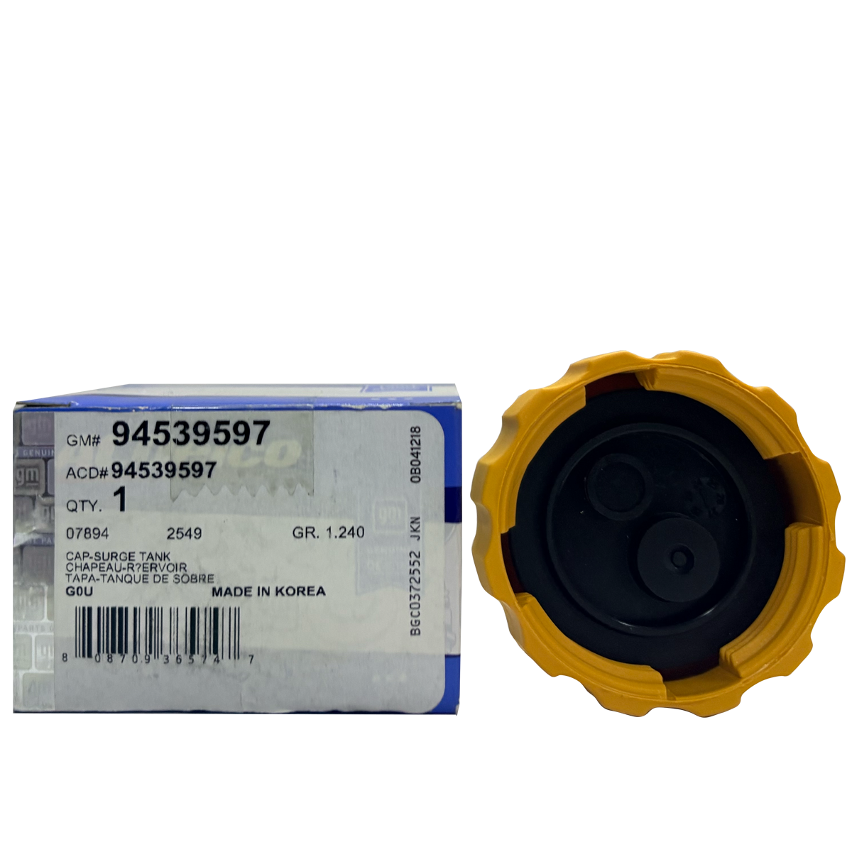 ACDelco 94539597 Radiator Surge Tank Cap