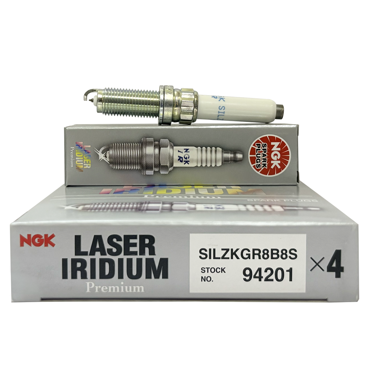  NGK طقم بوجيهات ليزر ايريديرم SILZKGR8B8S 