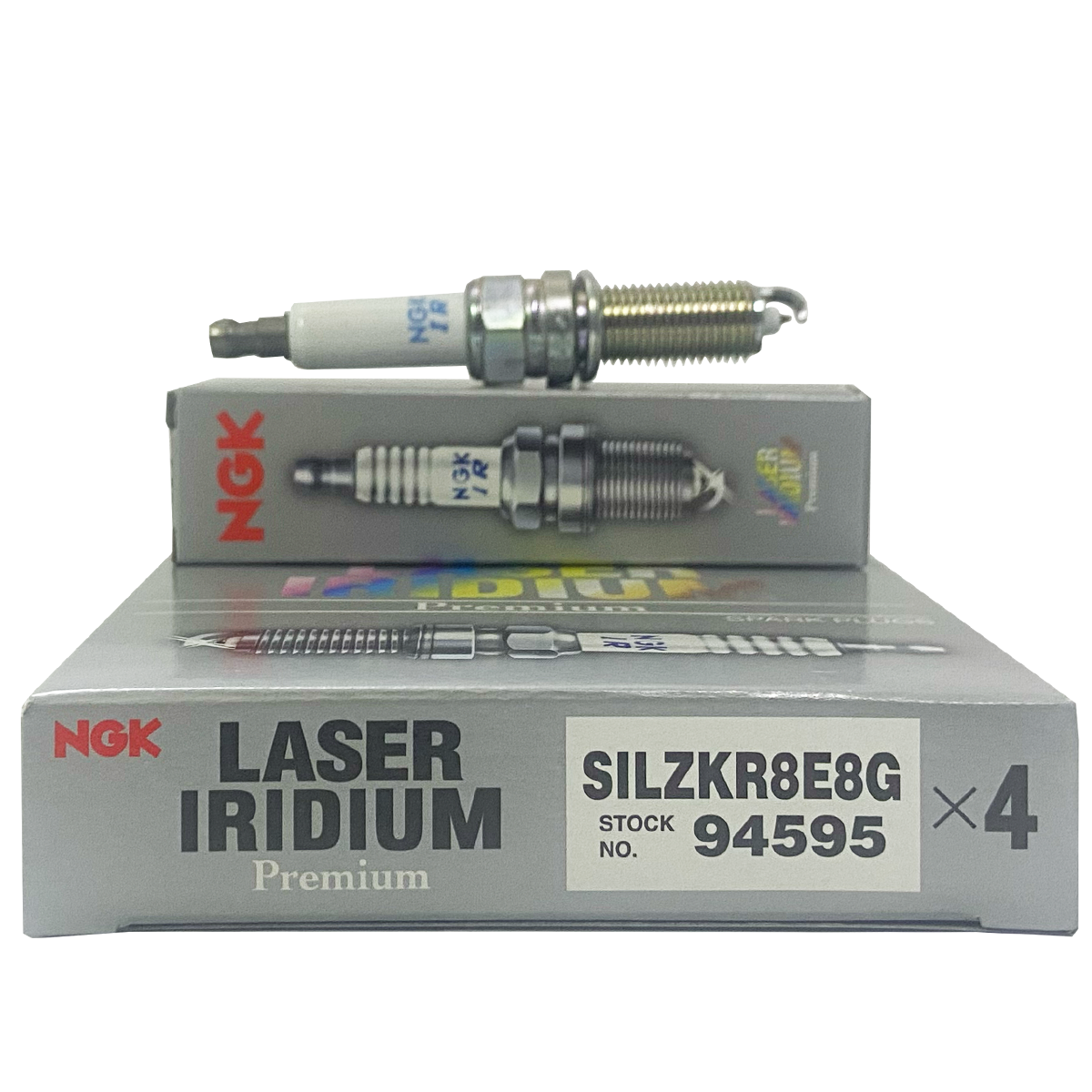 NGK Laser Iridium High Ignitability Spark Plug SILZKR8E8G For KIA Sportage/ Hyundai Tucson (4PCS)-Turbo