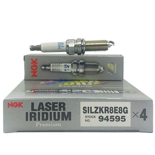 NGK Laser Iridium High Ignitability Spark Plug SILZKR8E8G For KIA Sportage/ Hyundai Tucson (4PCS)-Turbo
