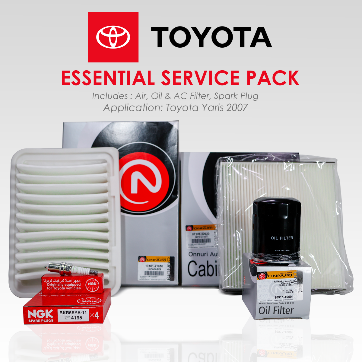 Toyota Yaris - Essential Service Pack